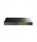 Cudy 16 Poort 1Gbps L2 managed PoE+ /2xUpl /2xSFP