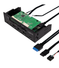 Front Panel 5.25" 3xUSB 3.0,USB-C,eSata,CardReader