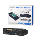 Front Panel 5.25" 3xUSB 3.0,USB-C,eSata,CardReader