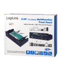 Front Panel 5.25" 3xUSB 3.0,USB-C,eSata,CardReader