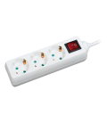 Stekkerdoos 3-voudig 1.4m / Wit / schakelaar LogiLink