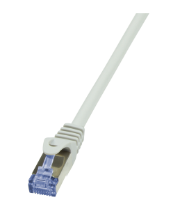RJ45 0.50m Grijs Cat6A S/FTP LogiLink