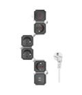 Stekkerdoos 5-voudig / 2x USB-A / 1,5m / Zw-Wi /LogiLink