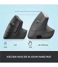 Logitech Lift Vertical Ergonomic Zwart Retail Wireless