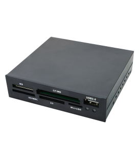 3,5" LogiLink All-in-One Zwart Plastic USB 2.0