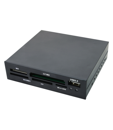 3,5" LogiLink All-in-One Zwart Plastic USB 2.0