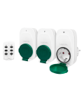 Stekkerdoos 3st incl. Afstandsbediening Outdoor Logilink