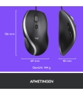 Logitech M500s Optical USB Zwart Retail