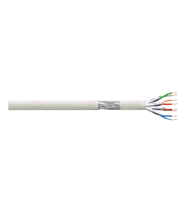 Cat6 Patch 100m. S/FTP Grijs LogiLink AWG27 Cu