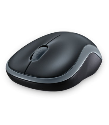 Logitech M185 Optical USB Zwart-Zilver Retail Wireless