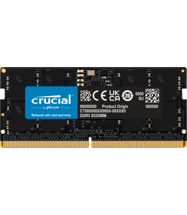 SODIMM 16GB DDR5/4800 CL40 Crucial