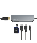 Docking Station Logilink USB-C, 60W, 4K, 6 Port