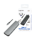 Docking Station Logilink USB-C, 60W, 4K, 6 Port