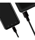 USB 3.2 Gen1x1 Cable USB-AUSB-C 0.15m LogiLink zwart