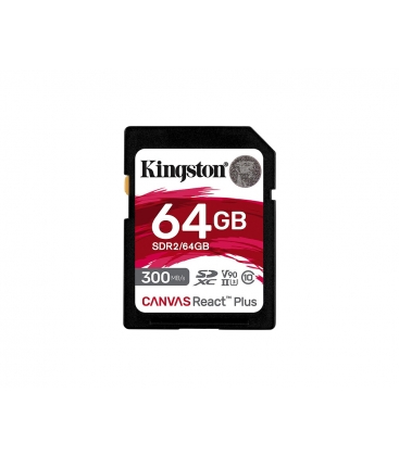 SDXC Card 64GB Kingston U3 V90 Canvas React Plus