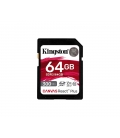 SDXC Card 64GB Kingston U3 V90 Canvas React Plus