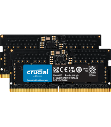 SODIMM 16GB DDR5/4800 CL40 (2x 8GB) Crucial