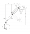 Desk Mount Single LogiLink 13"-32" Aluminium Gasveer