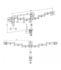 Desk Mount Triple LogiLink 13"-27" 