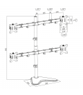 Desk Stand Quad LogiLink 13"-32"