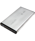 2.5" Logilink Enclosure USB3.0 / SATA / Zilver