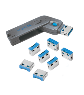 LogiLink USB-poortslot 8 stuks incl.1 sleutel