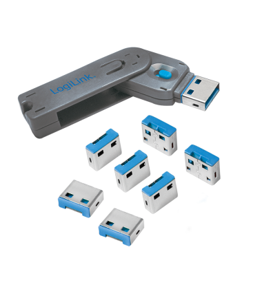 LogiLink USB-poortslot 8 stuks incl.1 sleutel