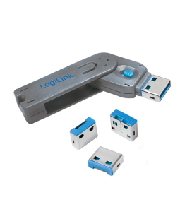 LogiLink USB-poortslot 4 stuks incl.1 sleutel