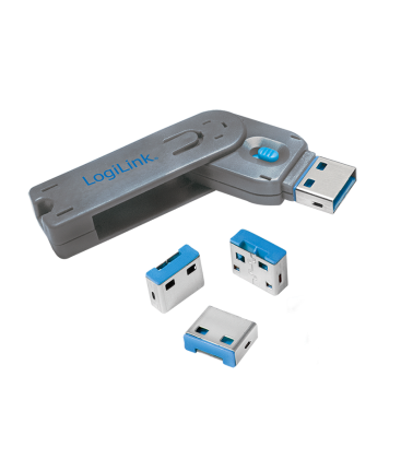 LogiLink USB-poortslot 4 stuks incl.1 sleutel