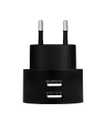 Lader 230V 2xUSB-A 10,5W LogiLink Zwart