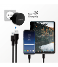 Lader 230V 2xUSB-A 10,5W LogiLink Zwart