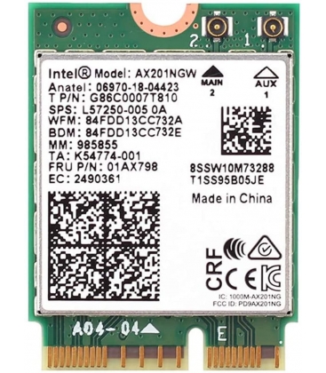 WIFI6 2400Mbps - Intel AX201