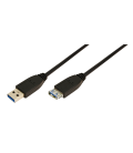 USB 3.0 A --> A 2.00m Verlenging LogiLink Zwart