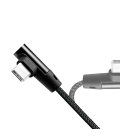 USB 2.0 C(90°)  USB-A 1.00m LogiLink Zwart
