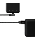 USB 2.0 C(90°)  USB-A 1.00m LogiLink Zwart
