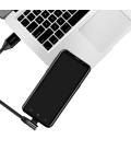 USB 2.0 C(90°)  USB-A 1.00m LogiLink Zwart