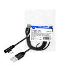 USB 2.0 C(90°)  USB-A 1.00m LogiLink Zwart