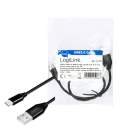 USB 2.0 C  USB-A 1.00m LogiLink Zwart