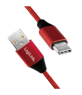 USB 2.0 C  USB-A 1.00m LogiLink Rood