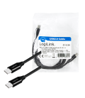 USB 2.0 C  USB-C 1.00m LogiLink Zwart