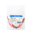 USB 2.0 C  USB-C 1.00m LogiLink Rood