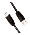 USB 2.0 C  USB-A 1.00m LogiLink Zwart + meetlint