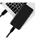 USB 2.0 C  USB-A 1.00m LogiLink Zwart + meetlint