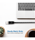USB 2.0 C  USB-A 1.00m LogiLink Zwart + meetlint