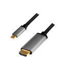 USB 3.2 Gen2 C --> HDMI 1.80m LogiLink 4K