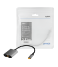 USB 3.2 Gen1 C --> HDMI(F) 0.15m LogiLink 4K
