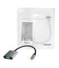USB 3.2 Gen1 C --> VGA(F) 0.15m LogiLink 1080p