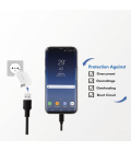 Lader 230V 2xUSB-A 12W LogiLink Zwart