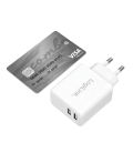 Lader 230V 2xUSB-A 12W LogiLink Wit