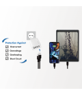 Lader 230V 4xUSB-A 24W LogiLink Wit